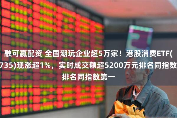 融可赢配资 全国潮玩企业超5万家！港股消费ETF(159735)现涨超1%，实时成交额超5200万元排名同指数第一